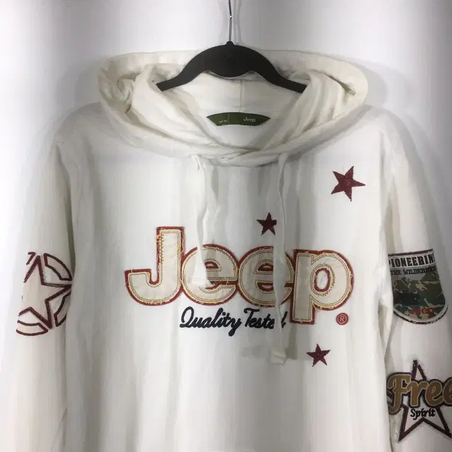 [남자 100]JEEP 지프 와펜 후드티셔츠