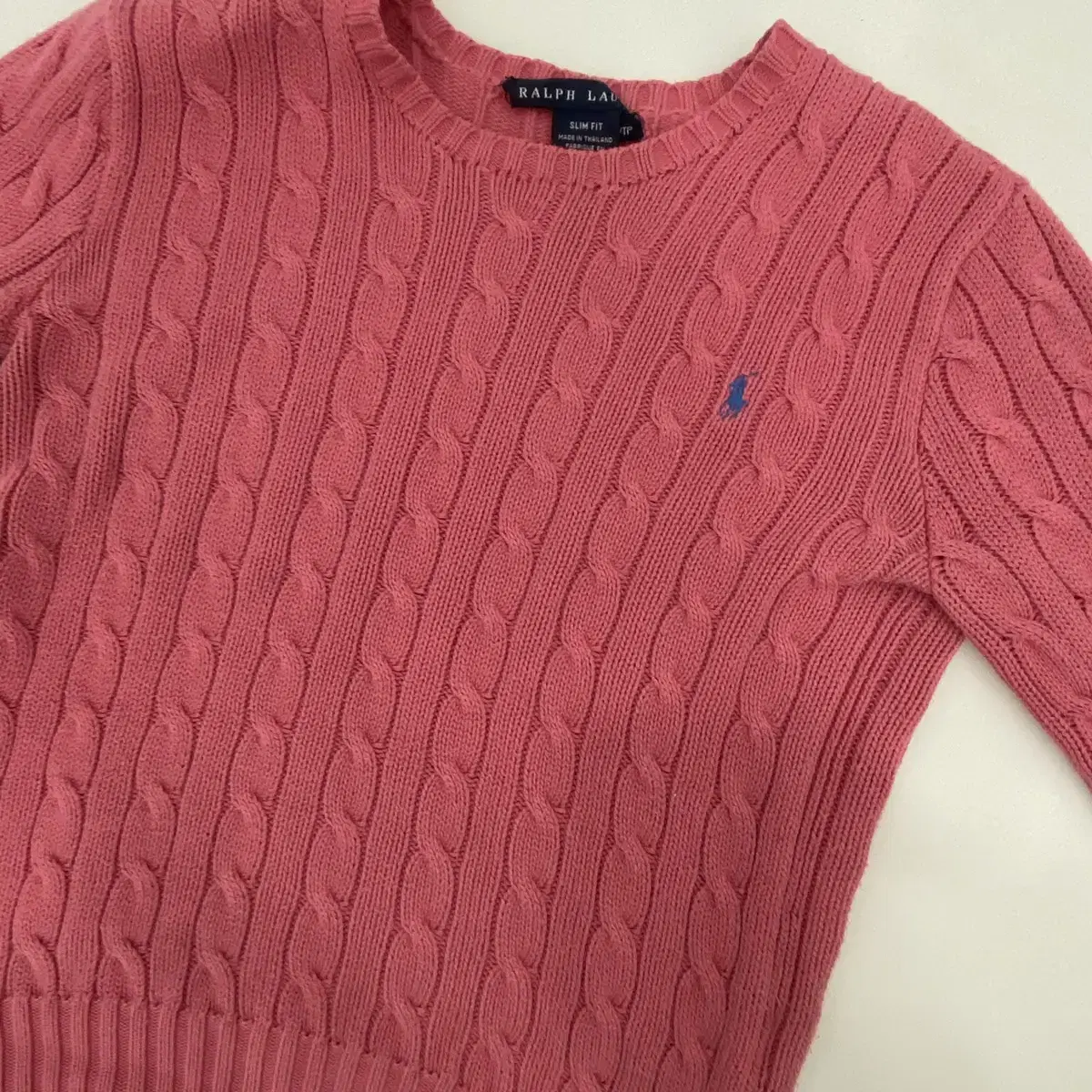 Ralph Lauren Polo Pretzel Knit Pink