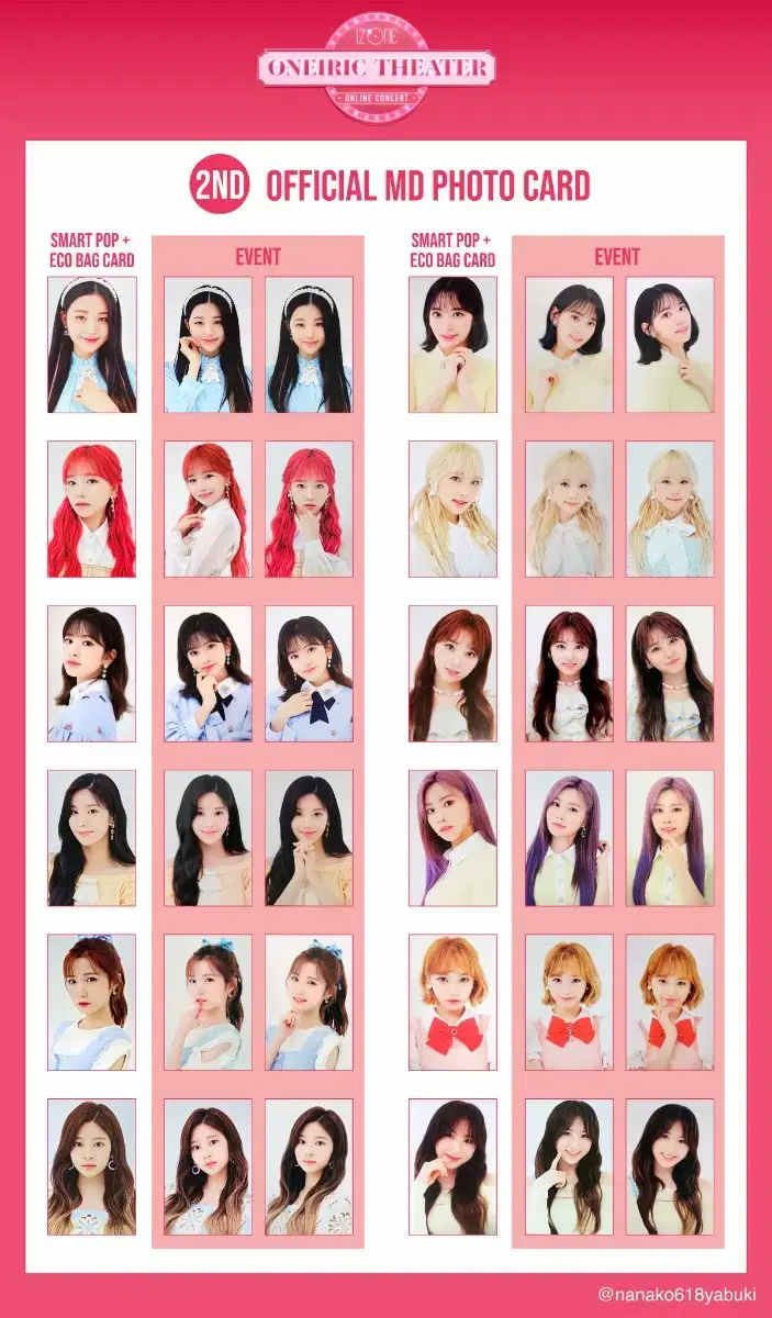 IZ*ONE 2nd md 50,000 won pre-order benefit