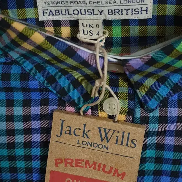 [Jack Wills] 잭 윌스 런던 체크 셔츠 UK8 (새상품)