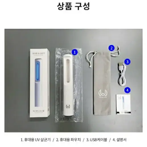 휴대용UV살균기(마스크,휴대폰등 살균기능)