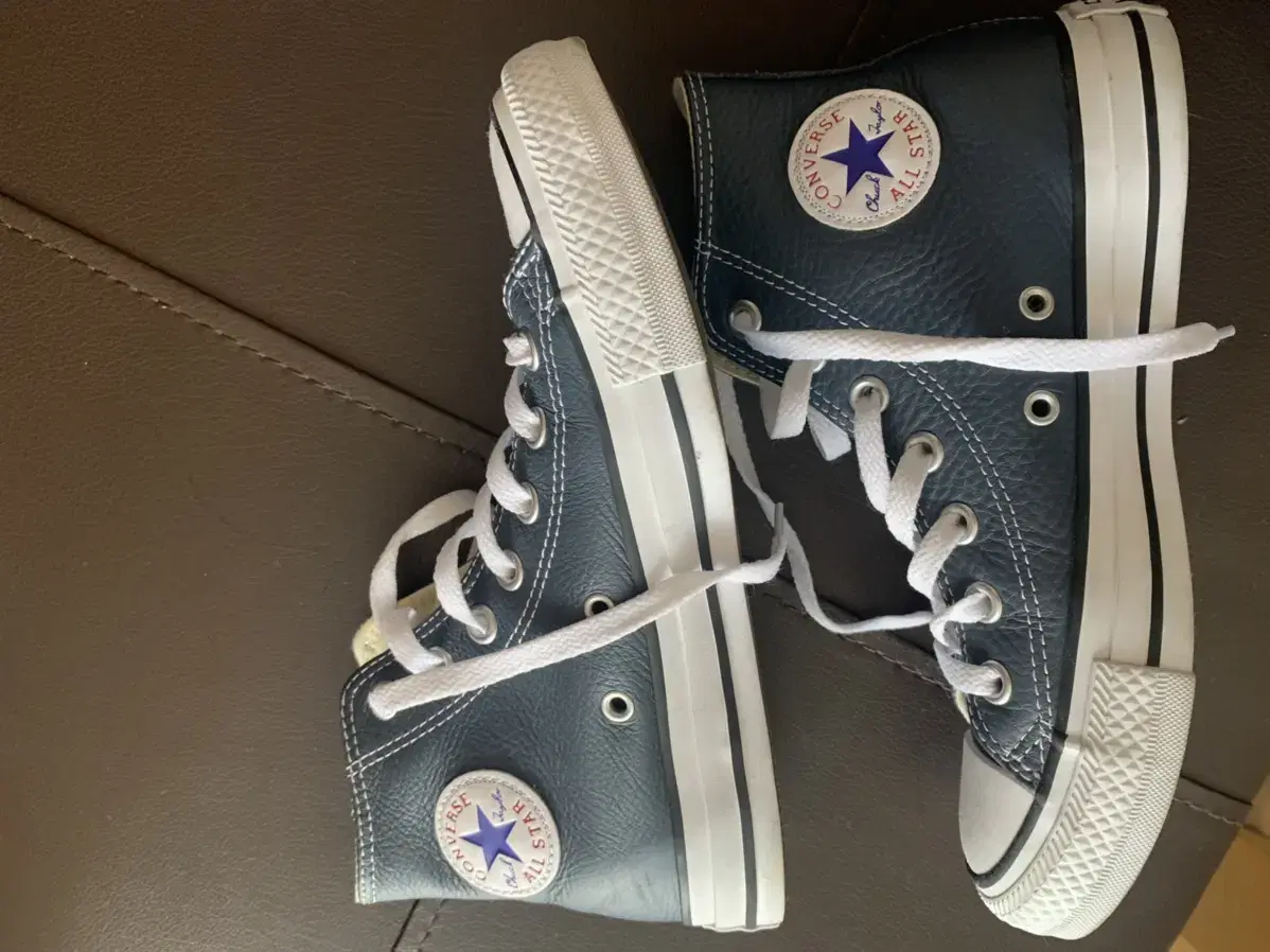 CONVERSE High Leather Navy 230