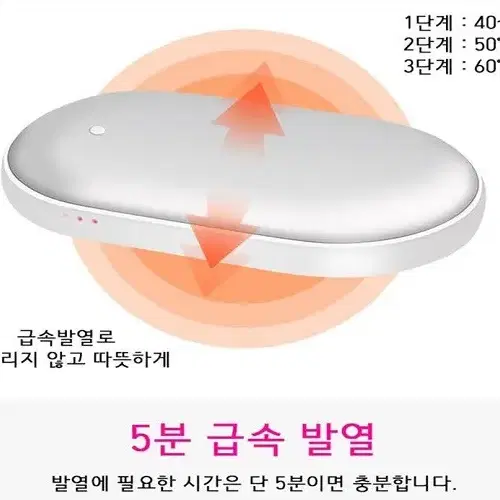 [무료배송]대용량충전식손난로 양면손난로 휴대용손난로