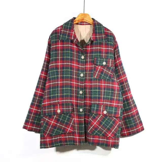 Vintage Overfit Check Men's Jacket