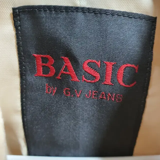 basic by G.V jeans 여성 크림색 반코트 85 (드라이완료)