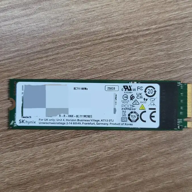 SK hynix NVMe M.2 256GB 80mm BC711