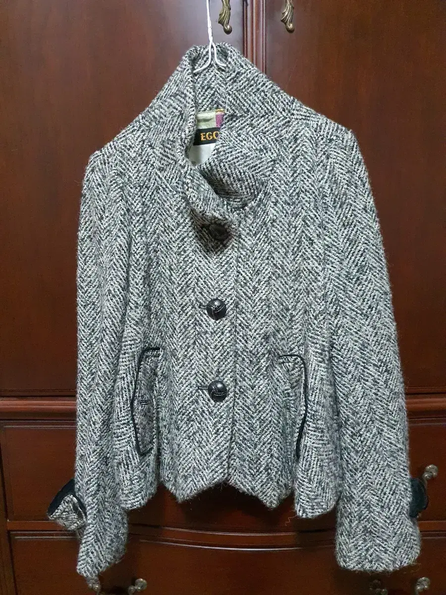 Egoist Cape Herringbone Coat