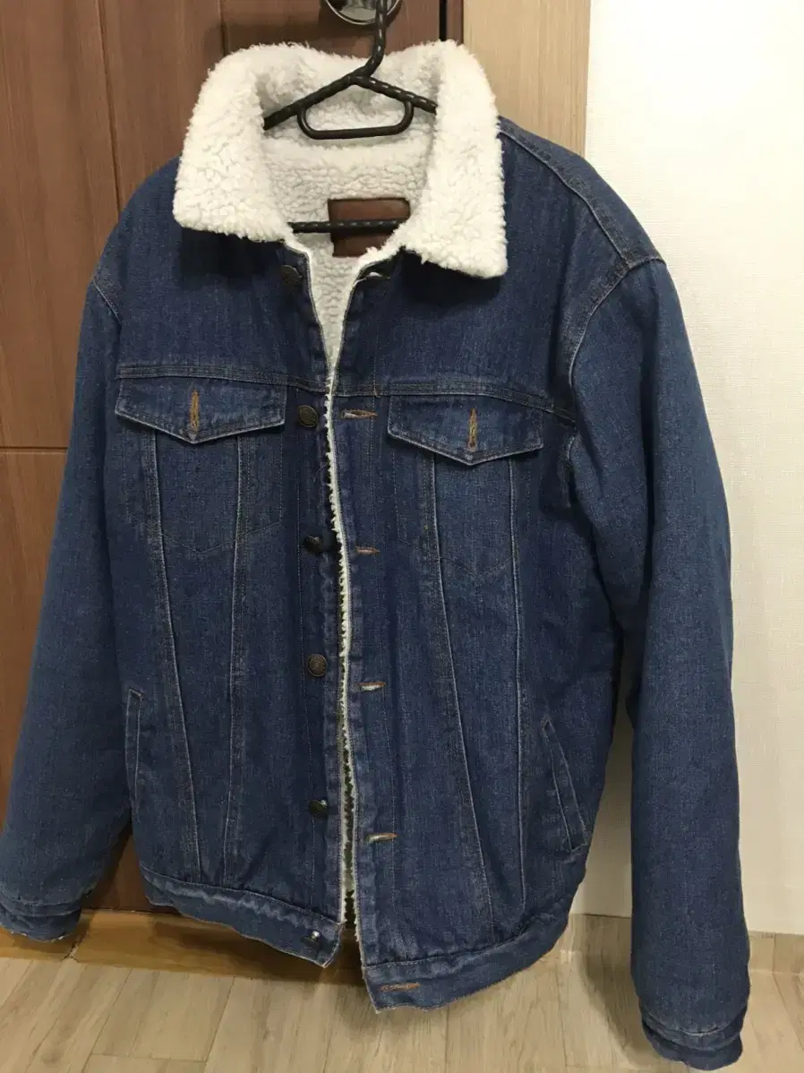 Fleece jean jacket