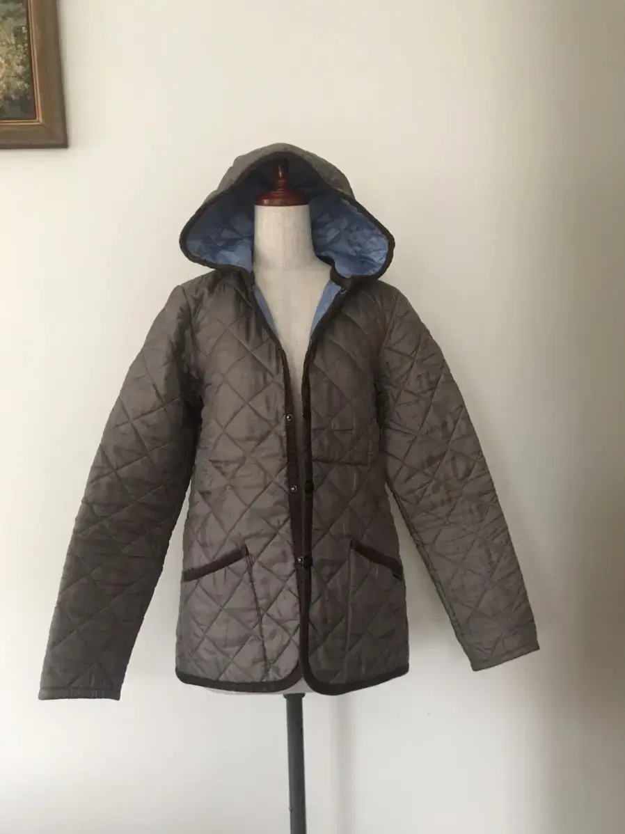 (Genuine)LacenhamBritishQuilted Hooded Jacket