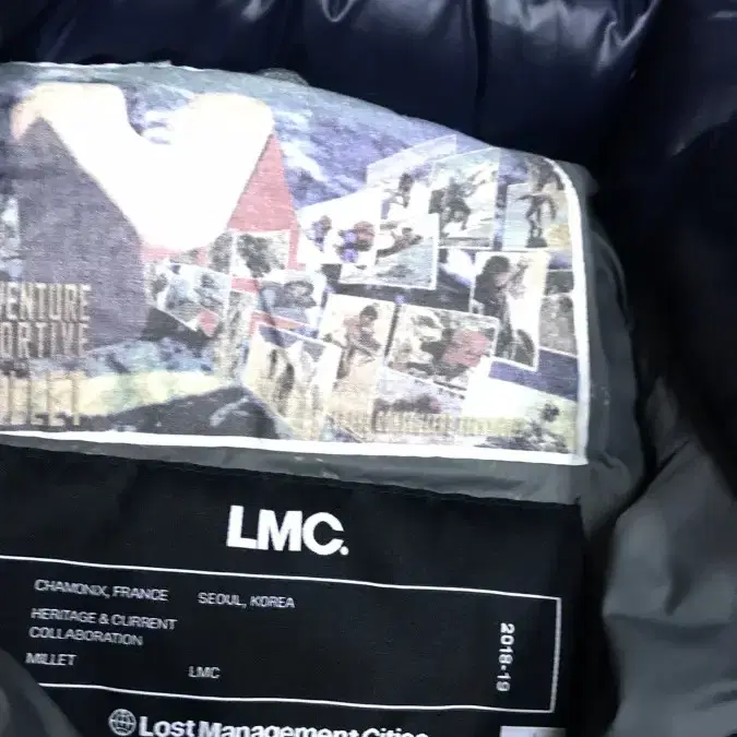 LMC x 밀레 프리미엄구스 숏패딩