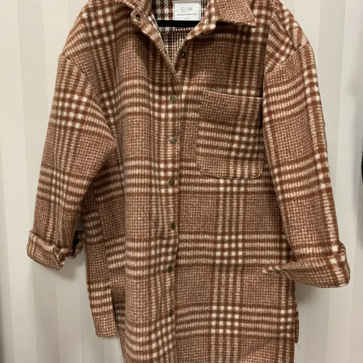 Brown coat shirt