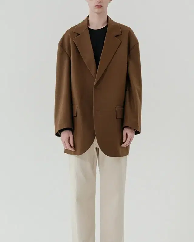 새상품 Overfit two button coat jacket_brown