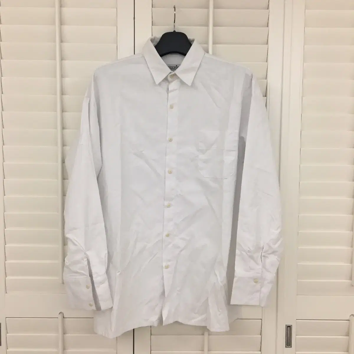 Overfit Oxford Shirt White Men's