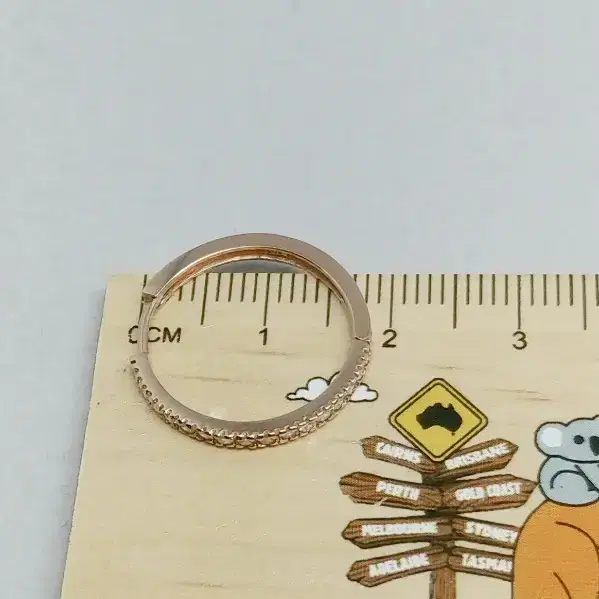 14k 큐빅 데일리 원터치 귀걸이(18mm)