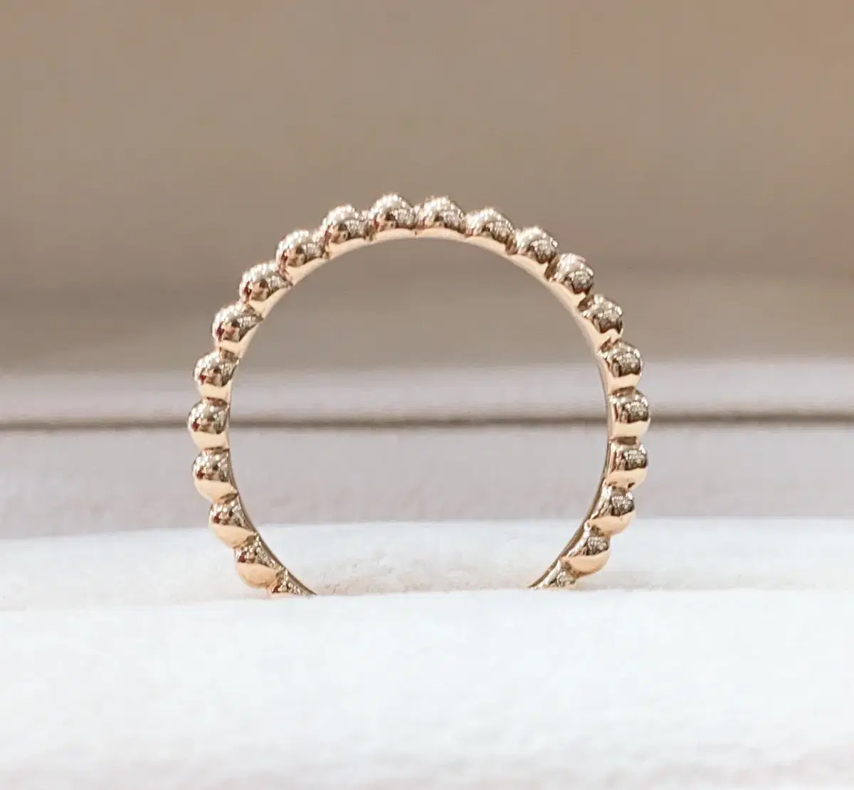 [SALE] 14K 로즈골드 볼 반지 가드링 11.5호 2mm