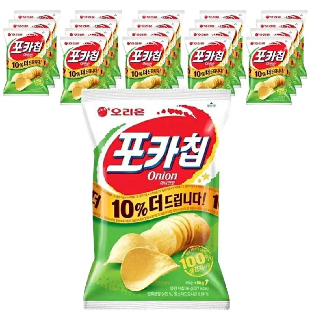 오리온 포카칩 어니언 66g 20봉 무료배송 감자칩