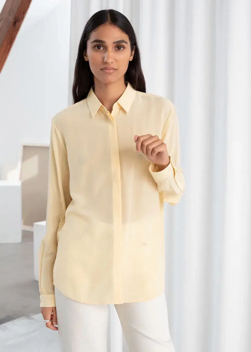 Anne Arundel Stories Silk Straight-Fit Shirt