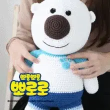 코바늘손뜨개인형포비뜨기