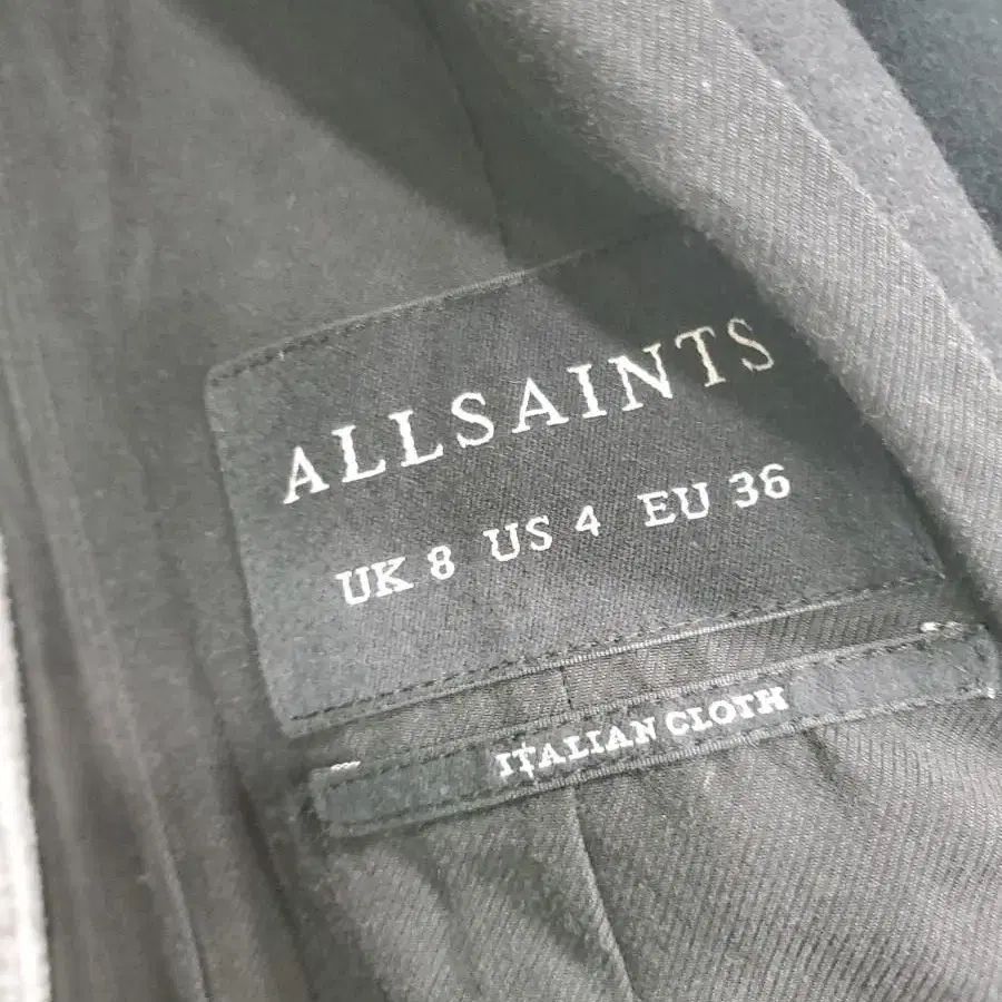 ALLSAINTS 더블버튼 모직 롱코트/카라털 울코트/할인