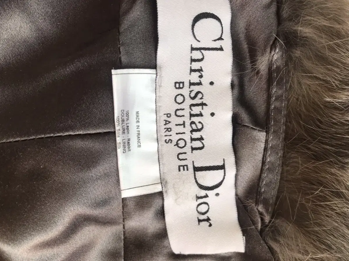 Dior rabbit fur