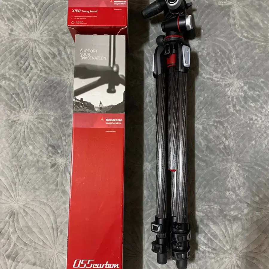 Manfrotto 550cxpro3 카본 삼각대+3way 헤드 판매합니