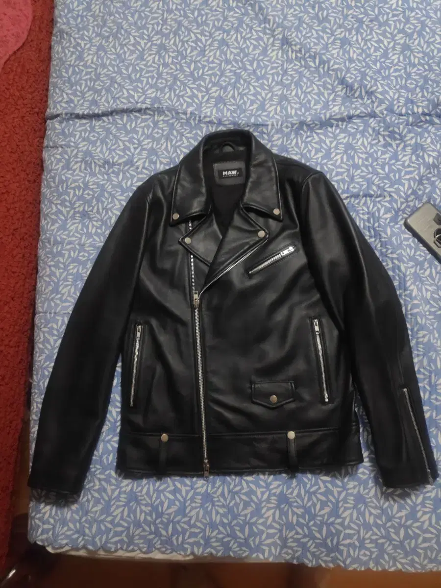 [S] MAW Lambskin Premium Rider Jacket L