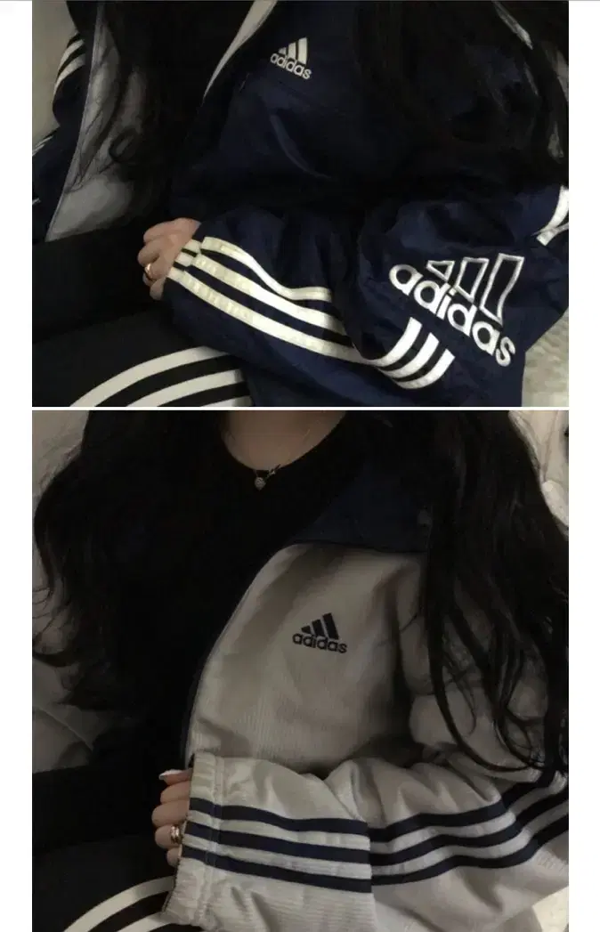 Adidas reversible double-sided sweater