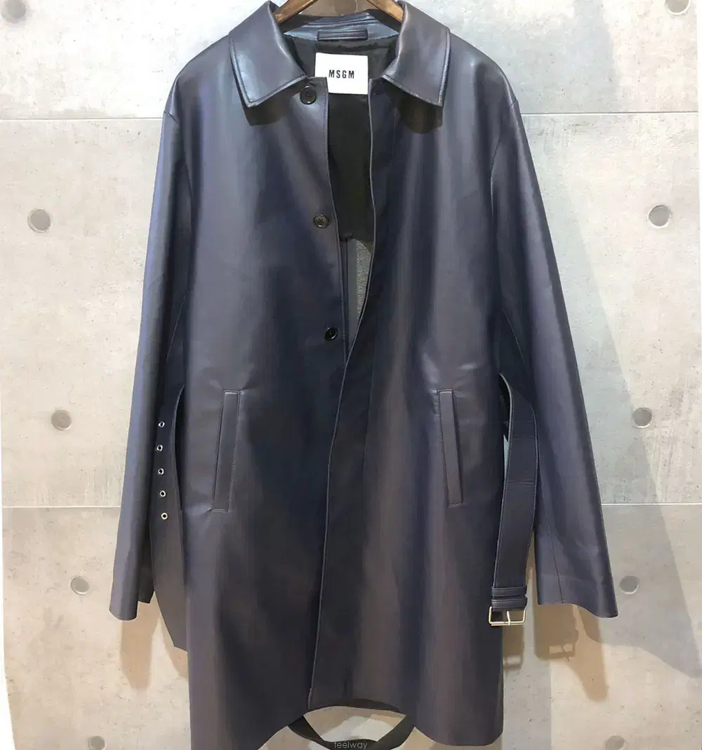 MSGM Fei Creder Single Coat Navy 2140mc14x-C031810