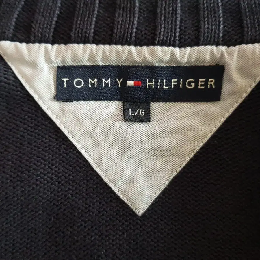 타미힐피거 TOMMY HILFIGER 니트 짚업/네이비(L 105)