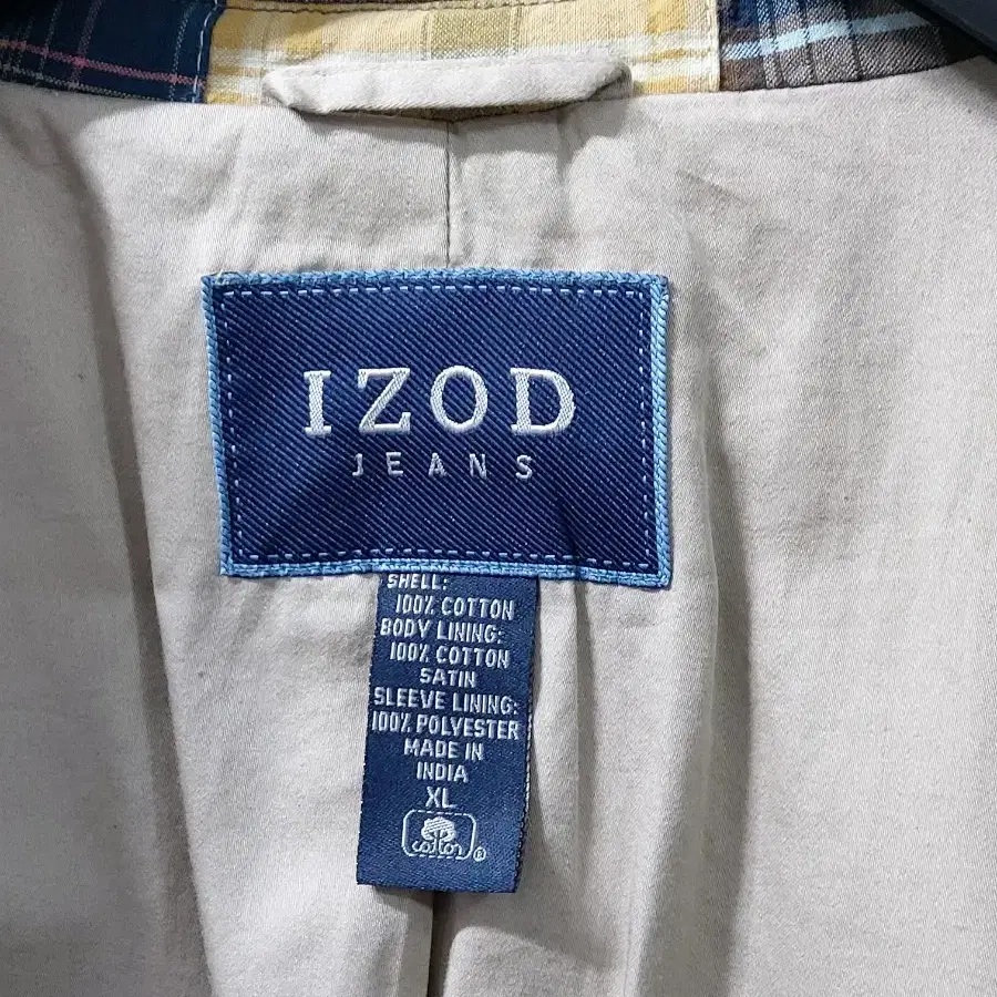 XL IZOD plaid 패치워크 체크 자켓 상태A