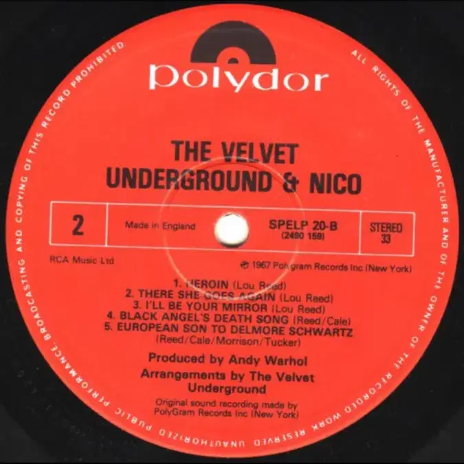 velvet underground & the nico LP 엘피