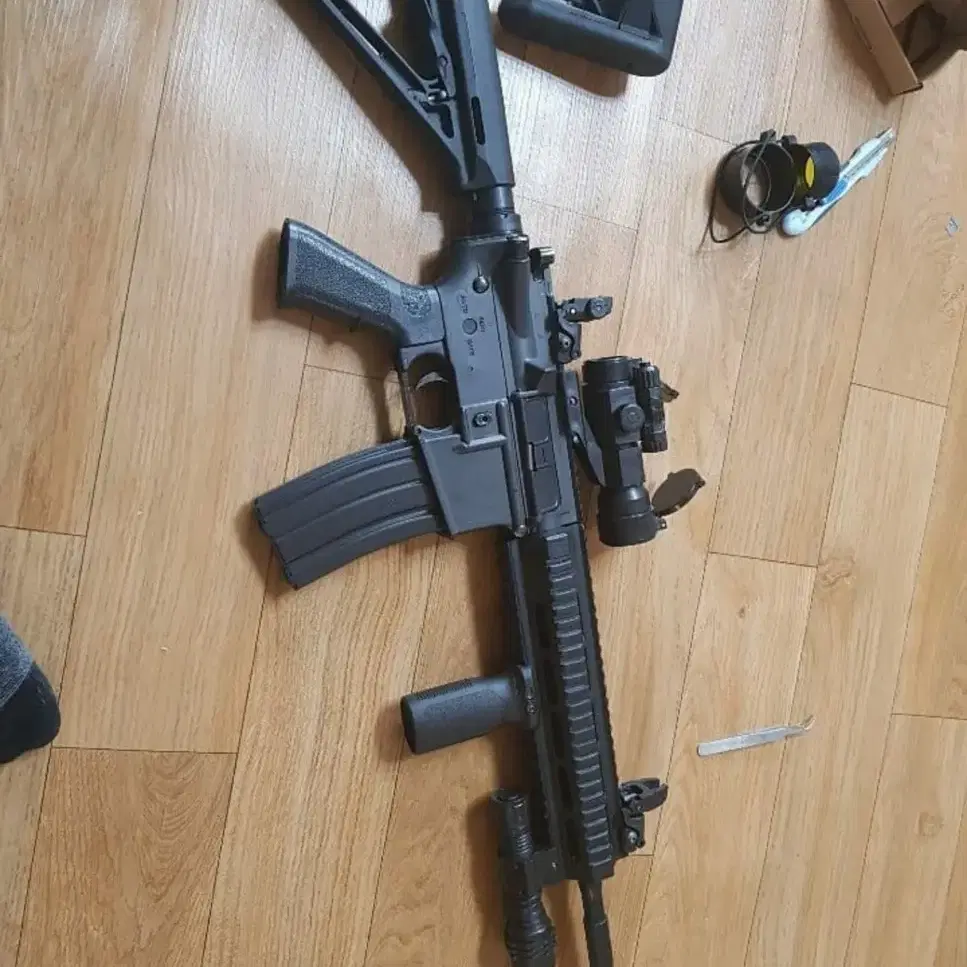 토이스타 m4, hk416 3d 프린팅 10인치 핸드가드 레일