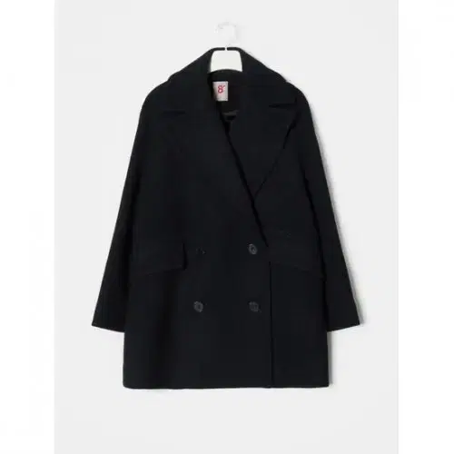 Eight Seconds Wool Half Overfit Peacoat Navy