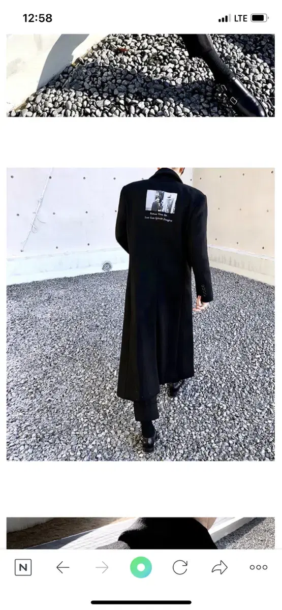 Poblesse wool long coat size M sells