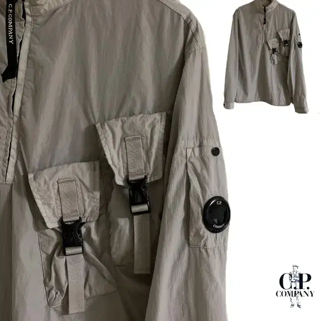 L CP COMPANY 20SS 메탈 반집업 아노락