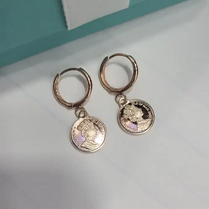 14k 코인 10mm 딸랑이 귀걸이