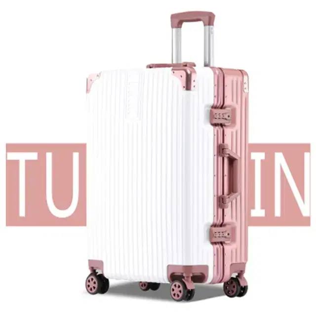 Hard-shelled suitcase for travel 20-28 inches Aluminum frame