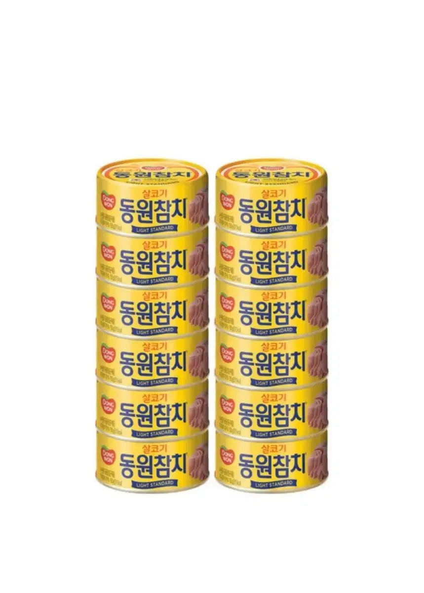 동원 라이트 스탠다드 참치 150g 12개 무료배송 동원참치