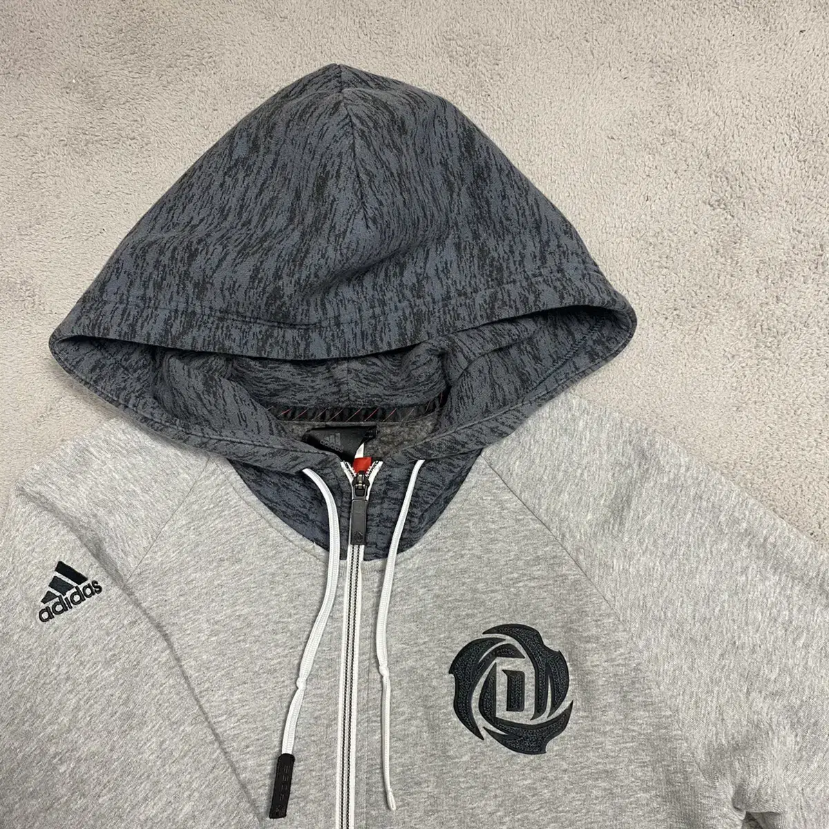 Adidas Derrick Rose Logo Hoodie Zip Up