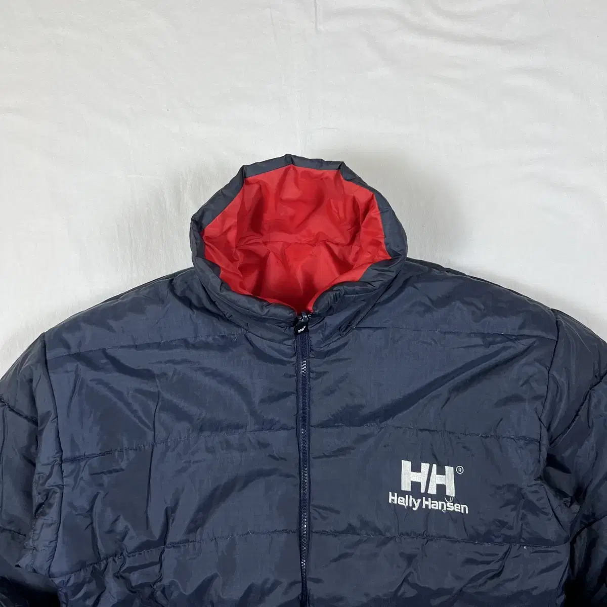 90s 헬리한센 helly hansen 스펠아웃 리버시블 덕다운 패딩자켓