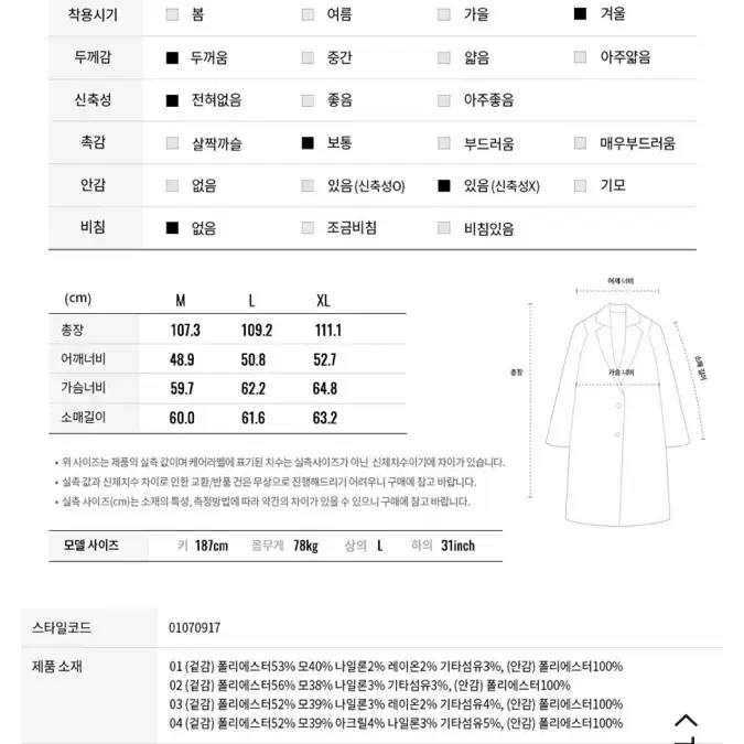 새제품 지오다노 발마칸 코트 M 사이즈