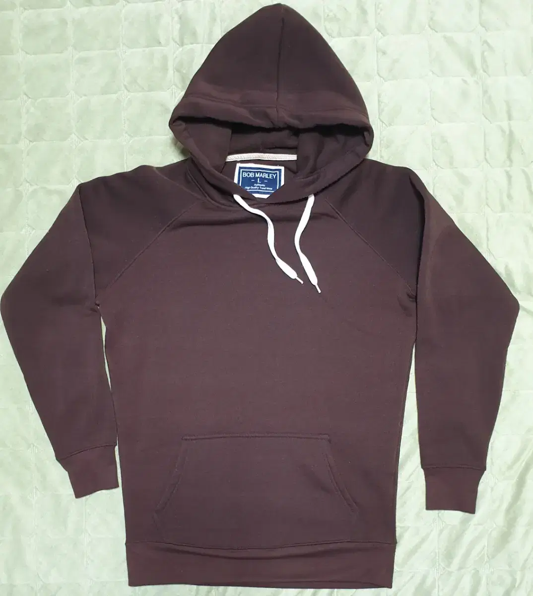 [L] Bob Marley Chocolate Brown Brushed Hoodie (Big Hood)