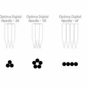 옵티마프로디지털니들/9종/15pcs_box/반영구화장바늘/반영구디지털