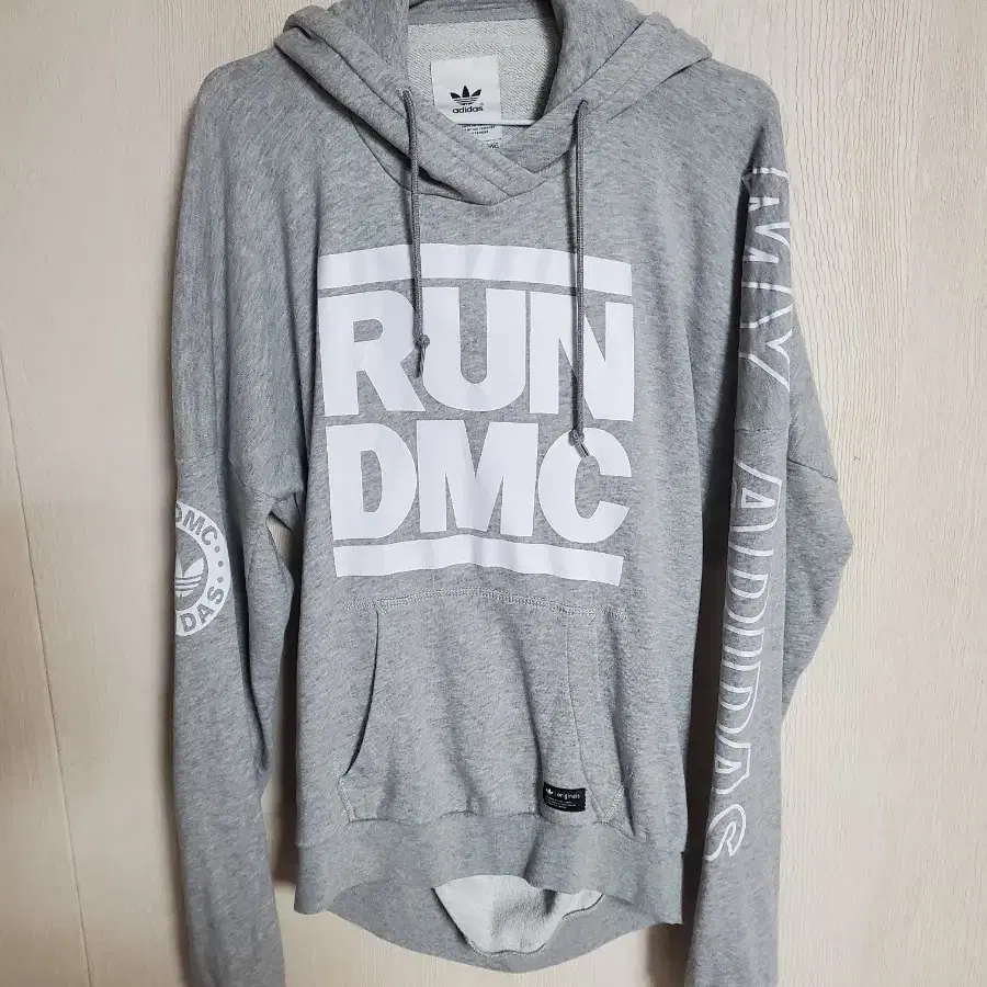 아디다스 후드 run dmc 그래픽 후디 그레이