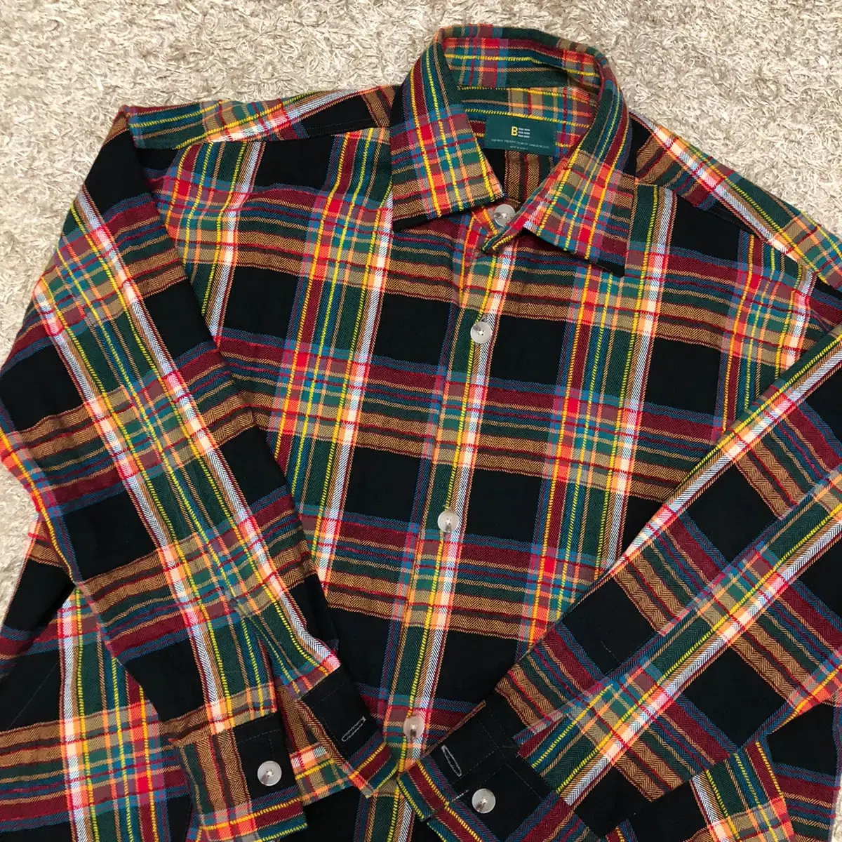 Overfit Flannel Check Men's Jacket