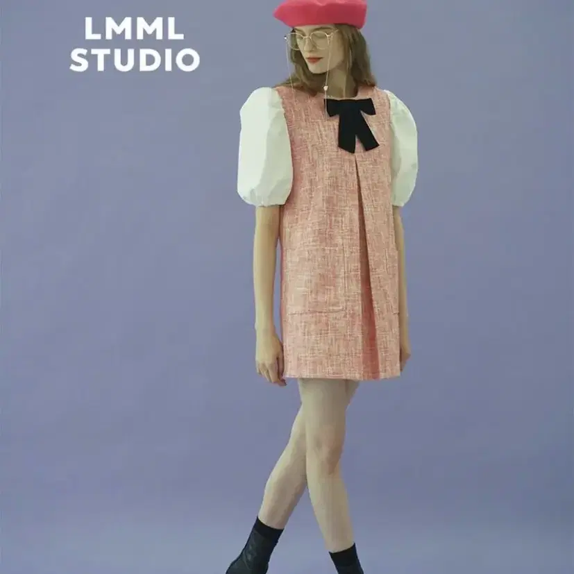 [lmml] Tweed ribbon balloon dress