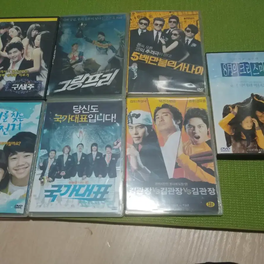 택포) 한국영화DVD CD 6편 코믹+감동 저렴하게드립니다..