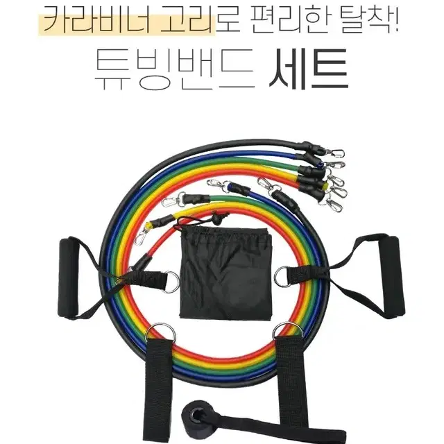 (무료배송) 라텍스 튜빙밴드 근력밴드 크로스핏 전신운동 고무밴드