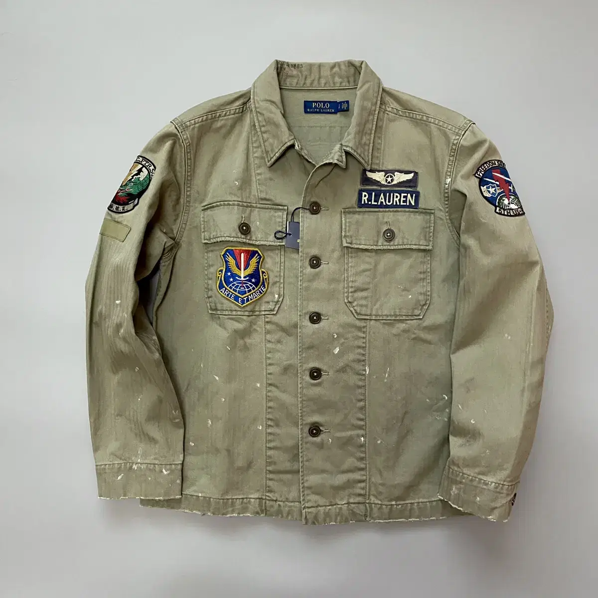 (S)Polo Ralph Lauren Military Patchwork Shirt