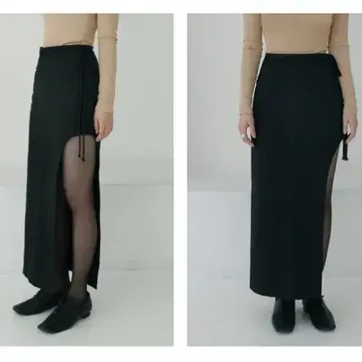 scape) unbalanced dot skirt